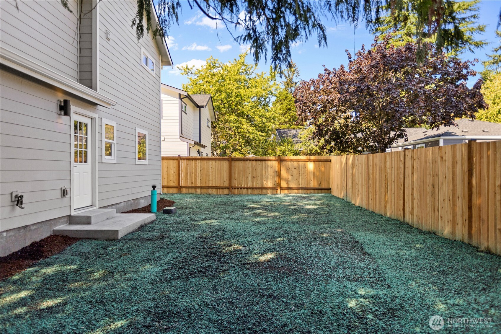 Generous sized backyard rarely found in new construction