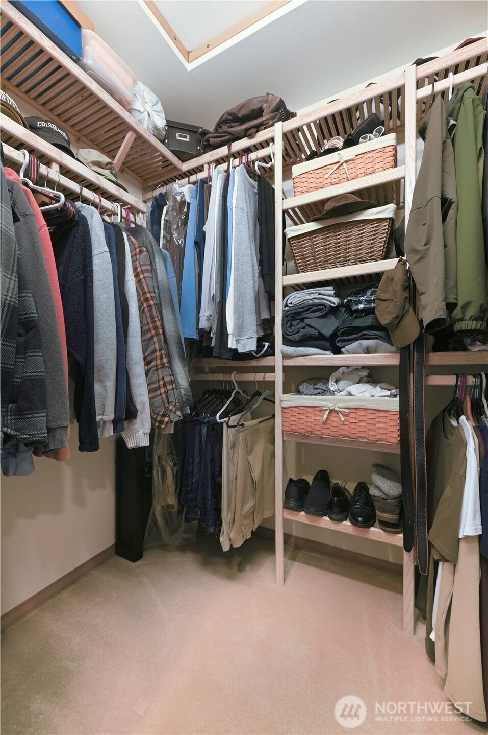 One of two walk-in closets