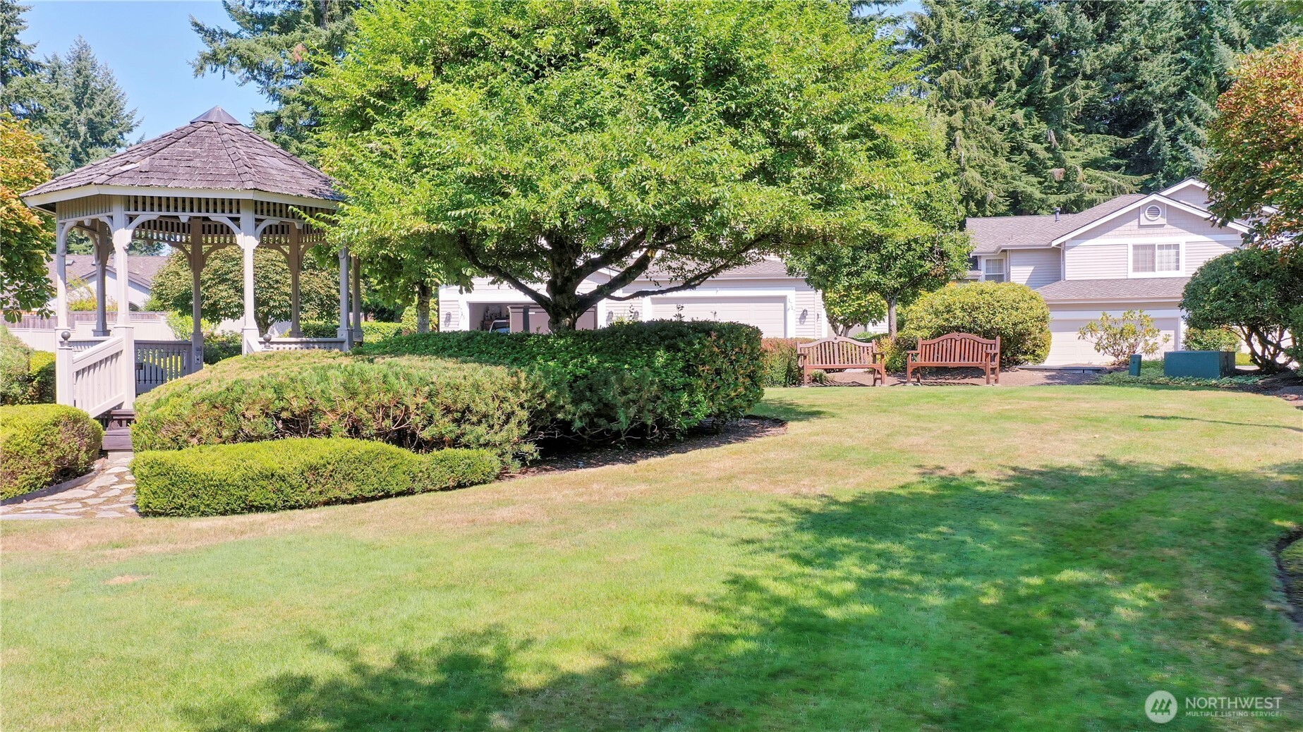 Community gazebo and reflection park.
