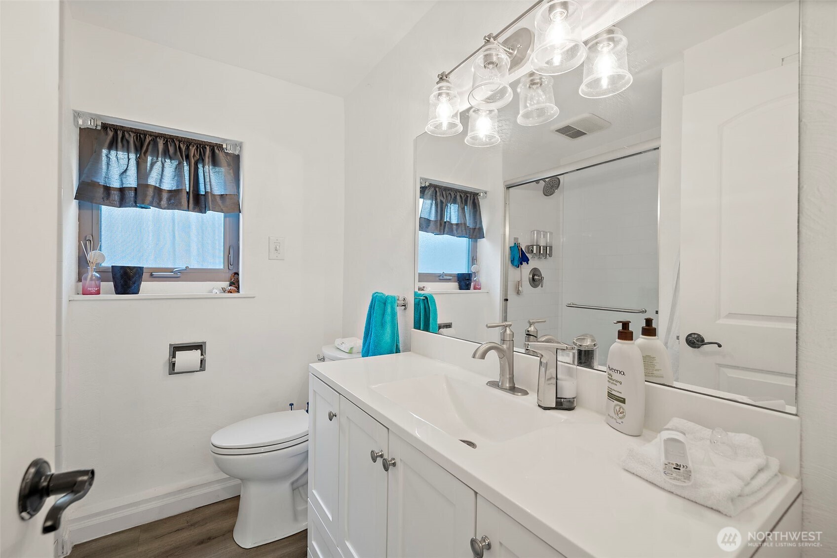 3/4 bathroom downstairs.