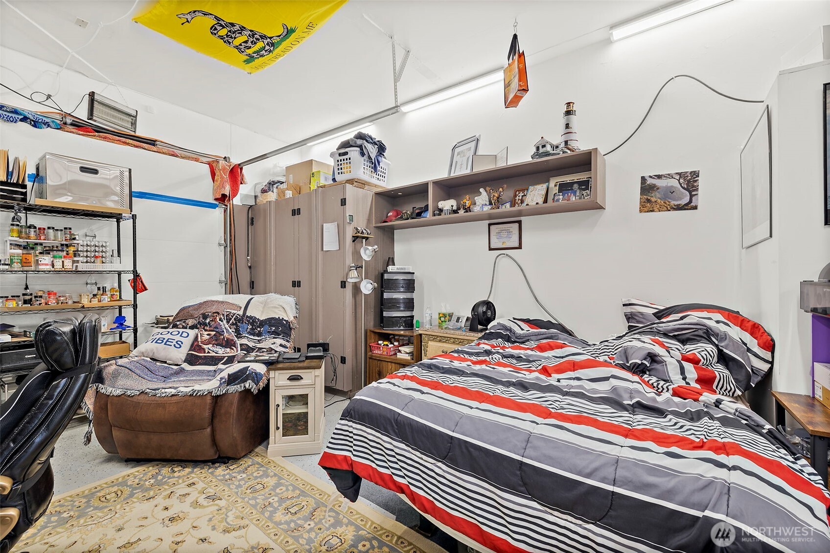 North garage currently rented out.