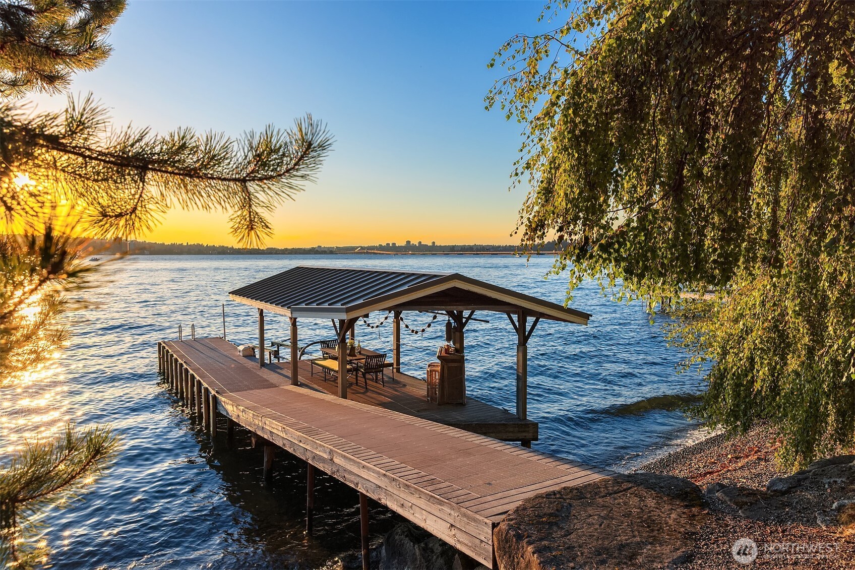 Your own covered dock, is a rare find!  We love that these owners turned it into a Tiki Bar.  Let the good times roll!  The dock is made of state of the art finishes and ready for your boating pleasure.  Deep water moorage for bigger boating dreams!