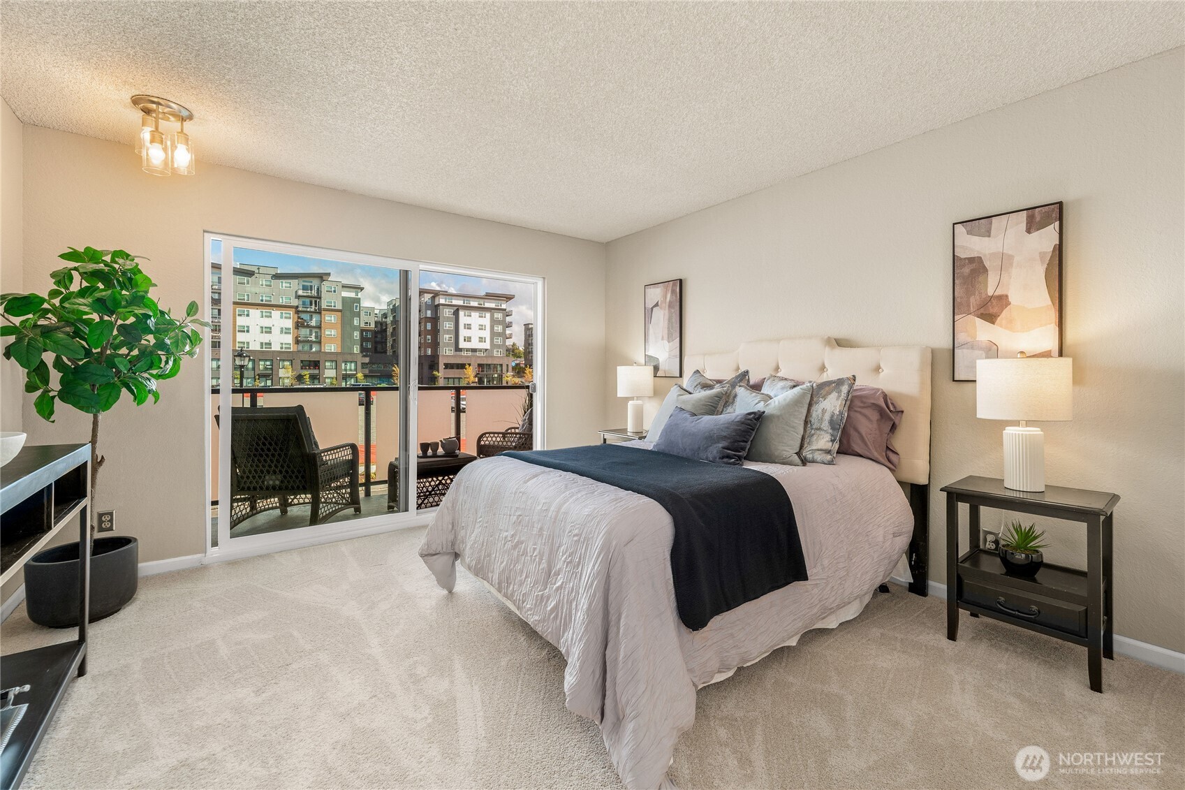 Spacious light filled bedroom