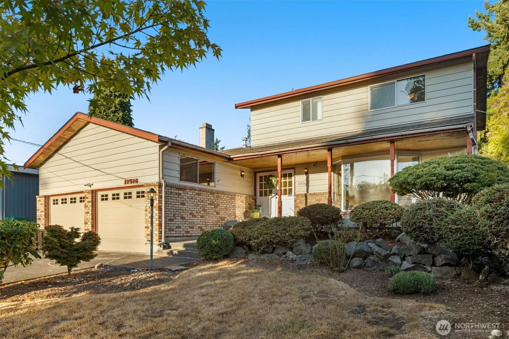 Fully fenced backyard