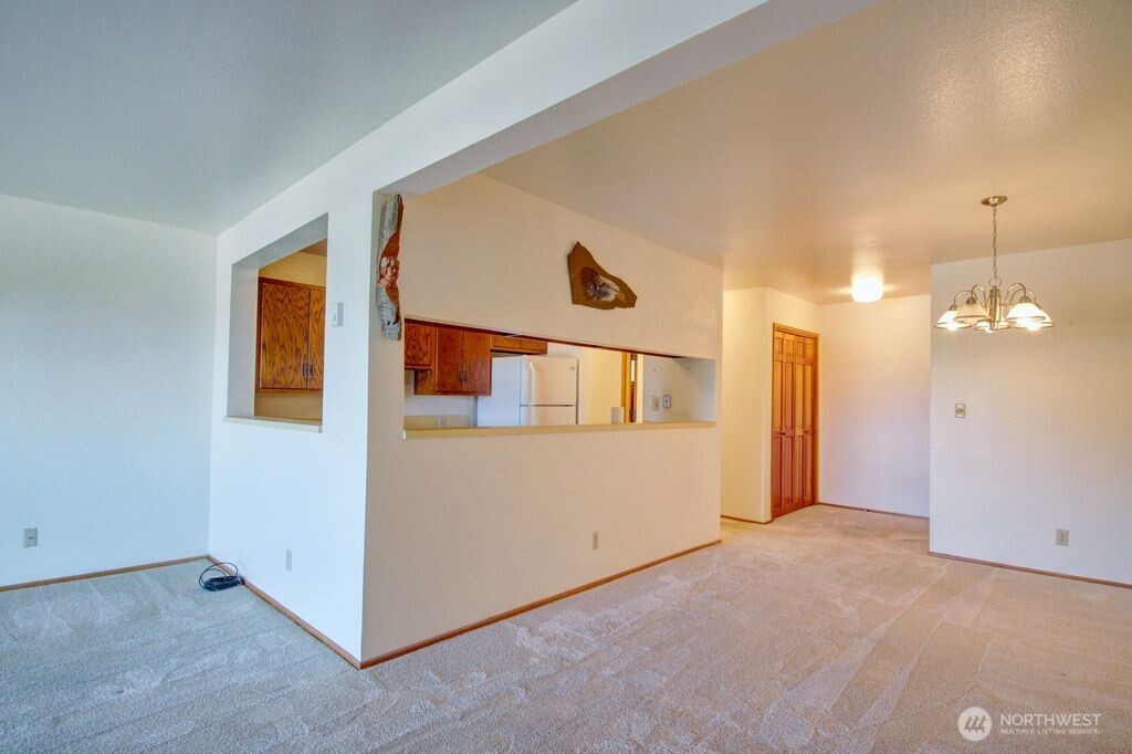 View from dining area/entry way.