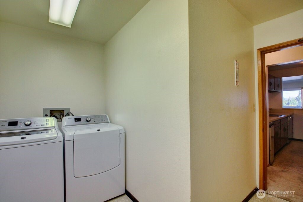Primary bedroom with double closets.
