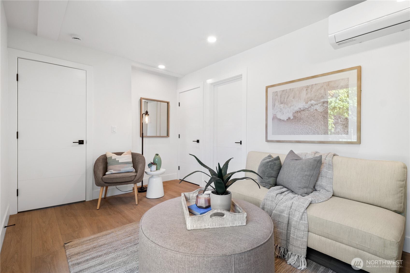 Living Room & Entry on lower level