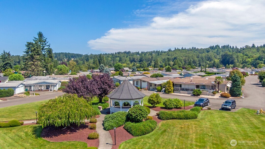 Just a short walk to the park and gazebo.