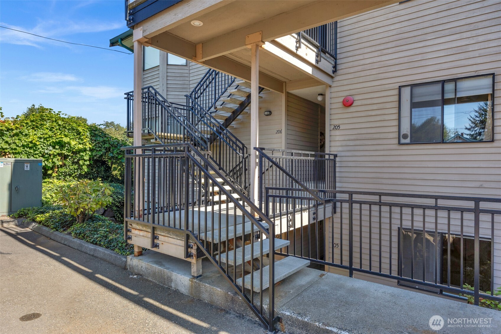 Unit #105 is on the main floor.