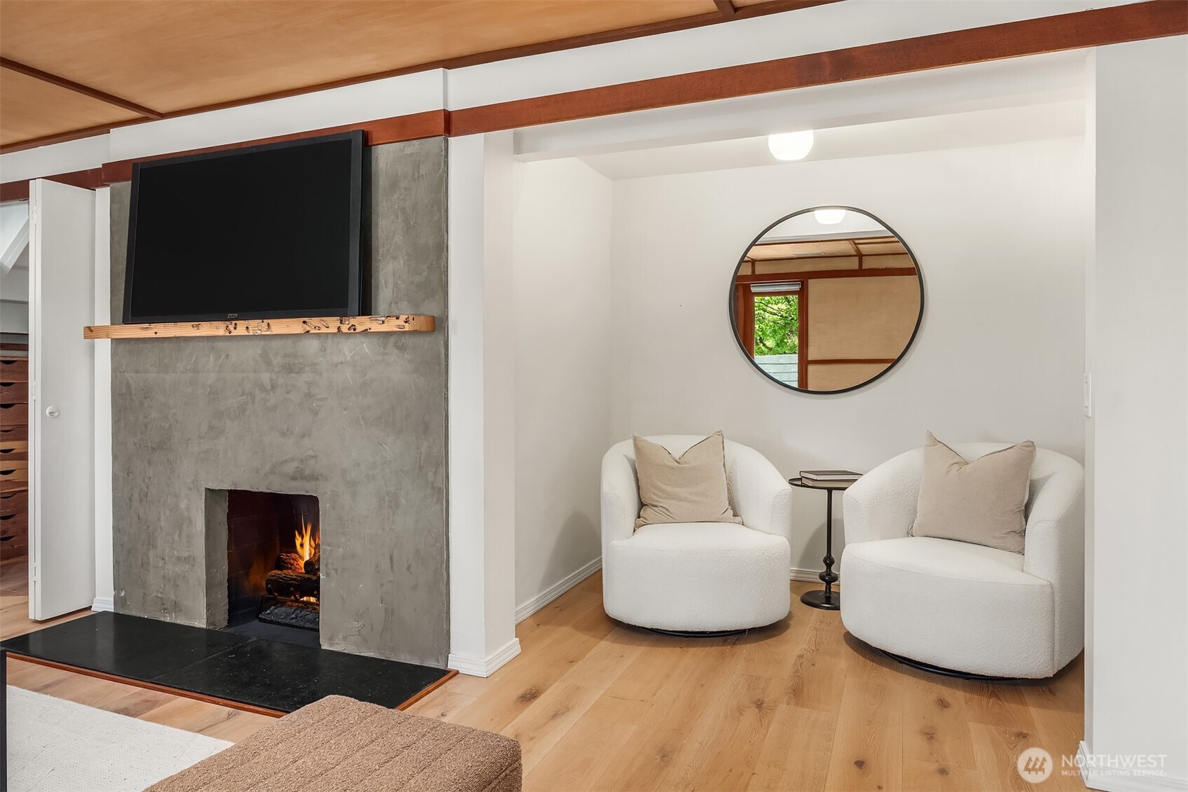 Courtyard off the lower level