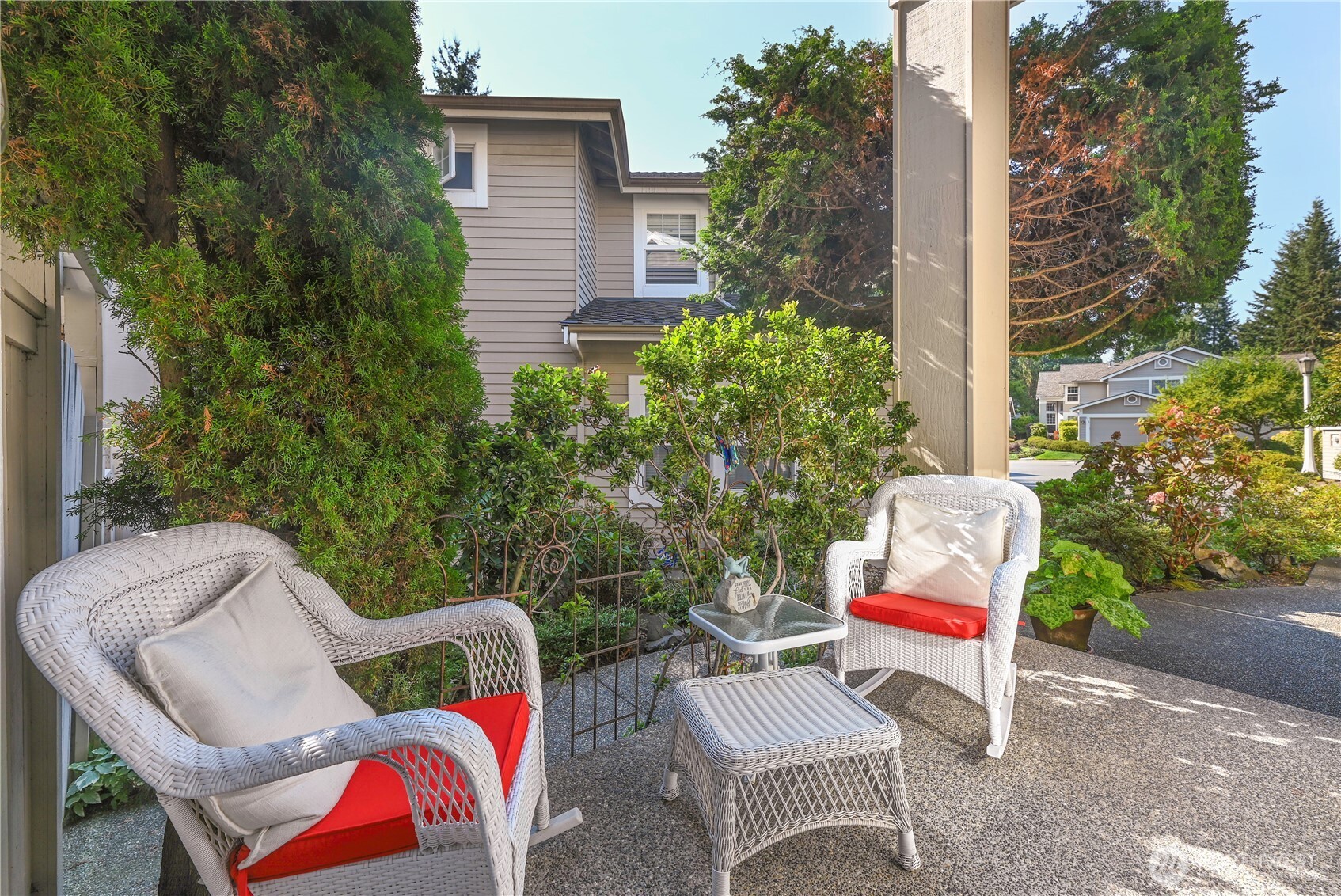 Front covered entry.