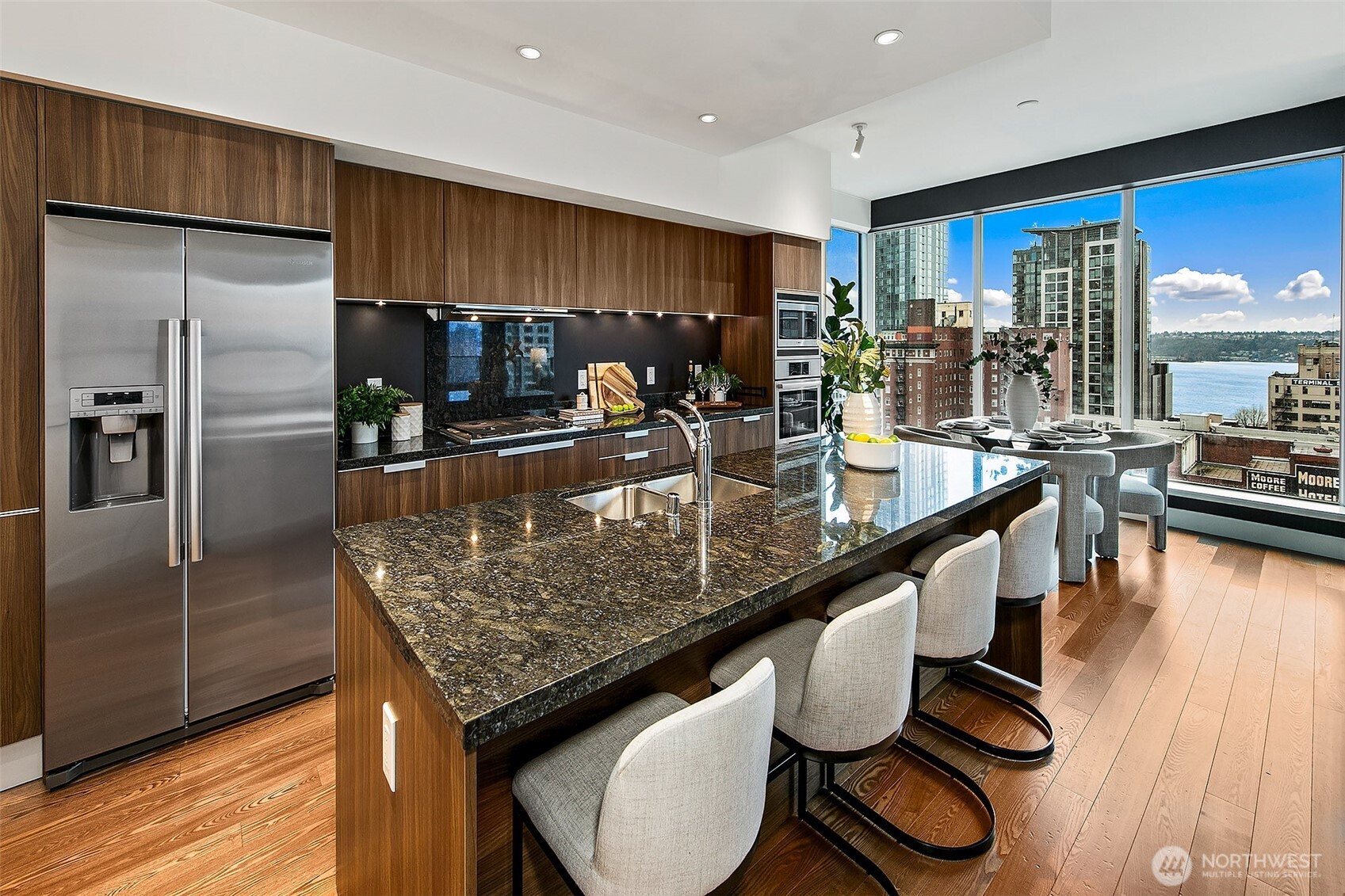 17th floor nw corner 2bd at Escala