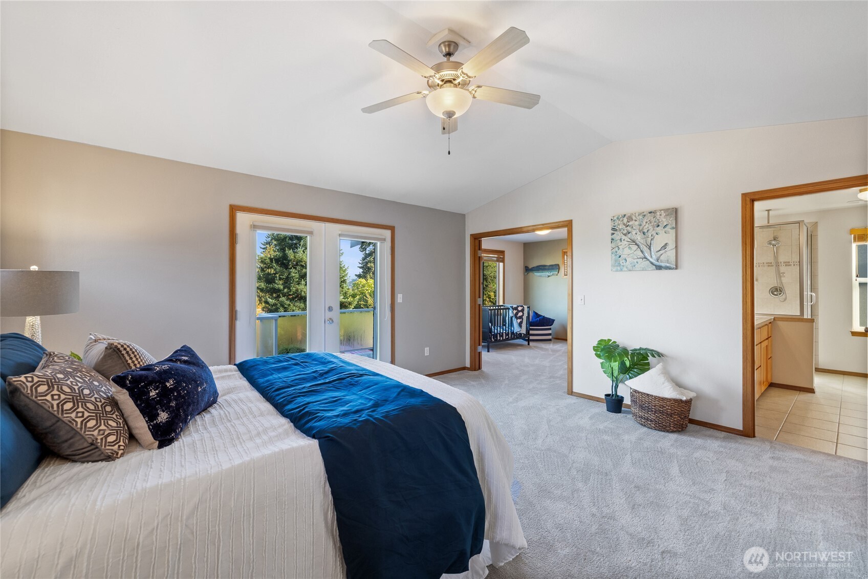 Private deck off the primary bedroom