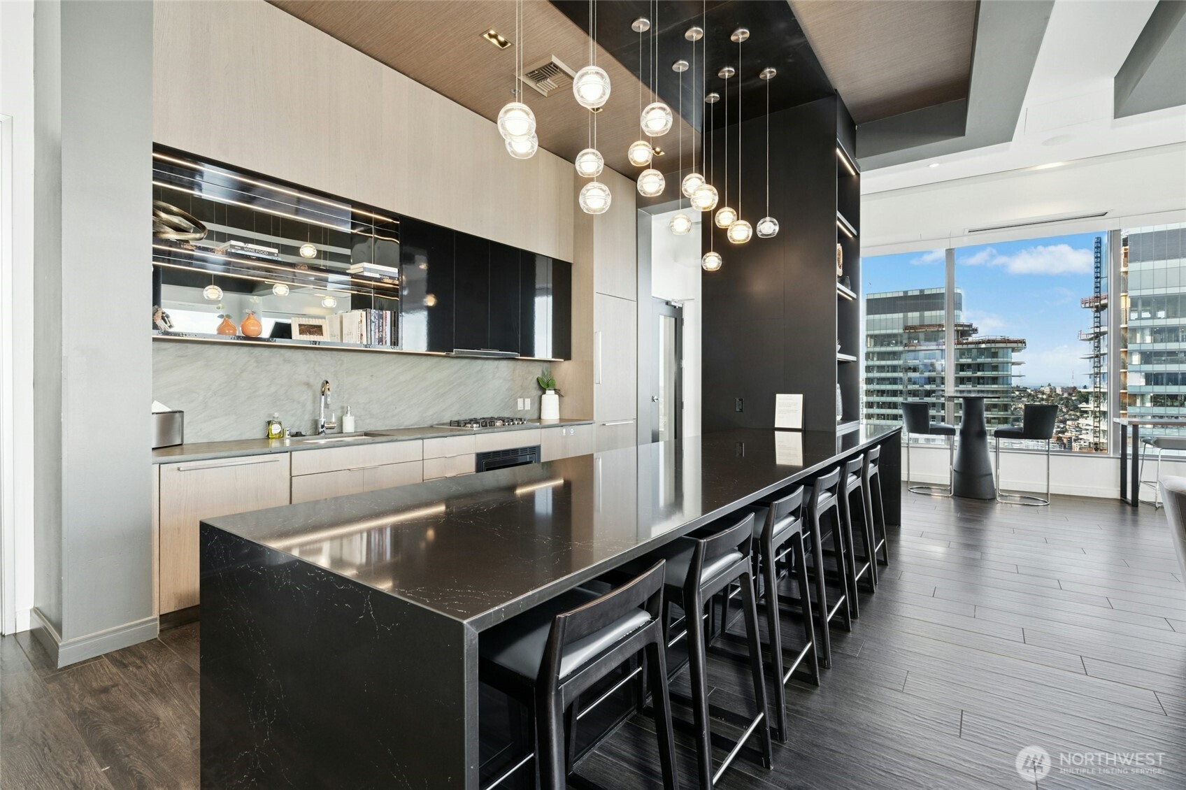 Top of the building are full of amenities. Host you guests here for all your occasions