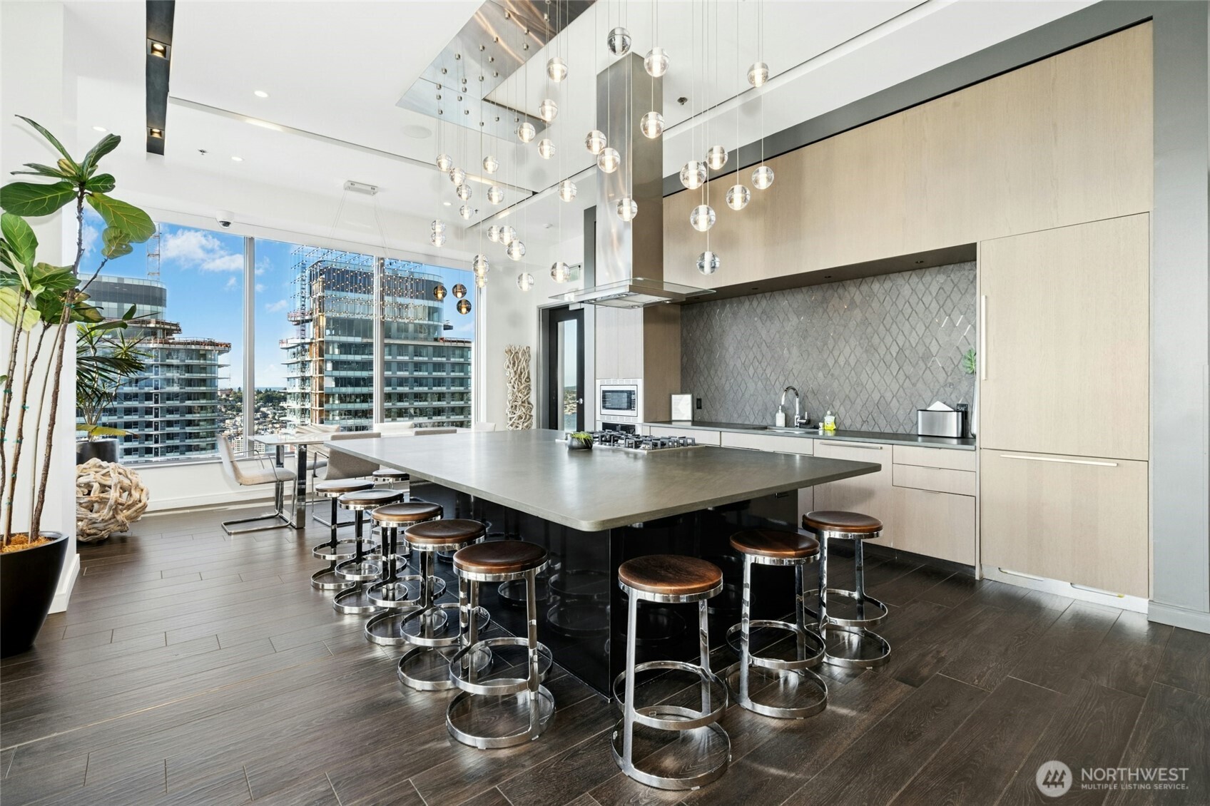 Another view of kitchen on top level