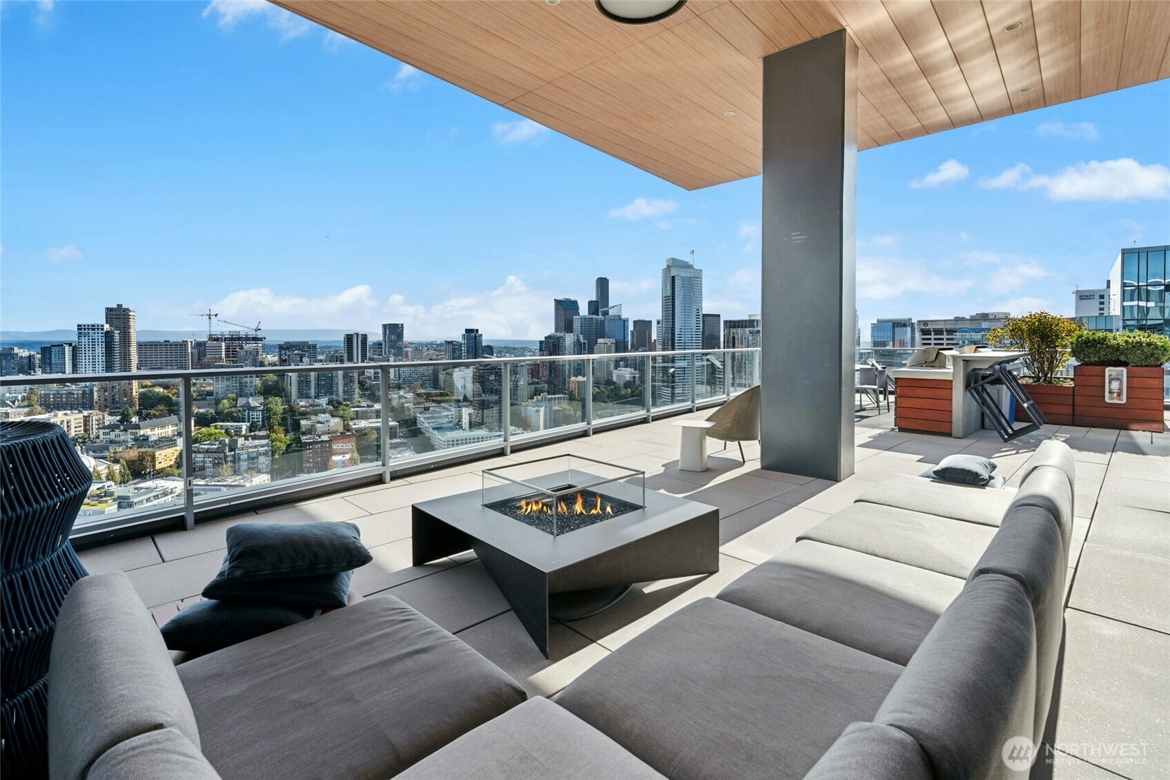 Outside but covered sitting to enjoy those stary nights