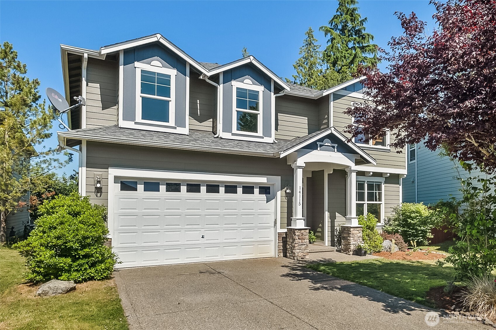 This stunning Craftsman Home is located at the end of a cul-de-sac!