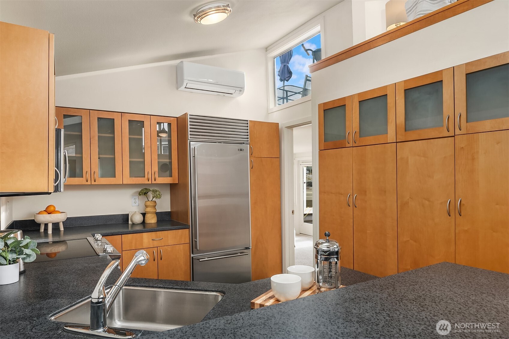 High ceilings, natural light.