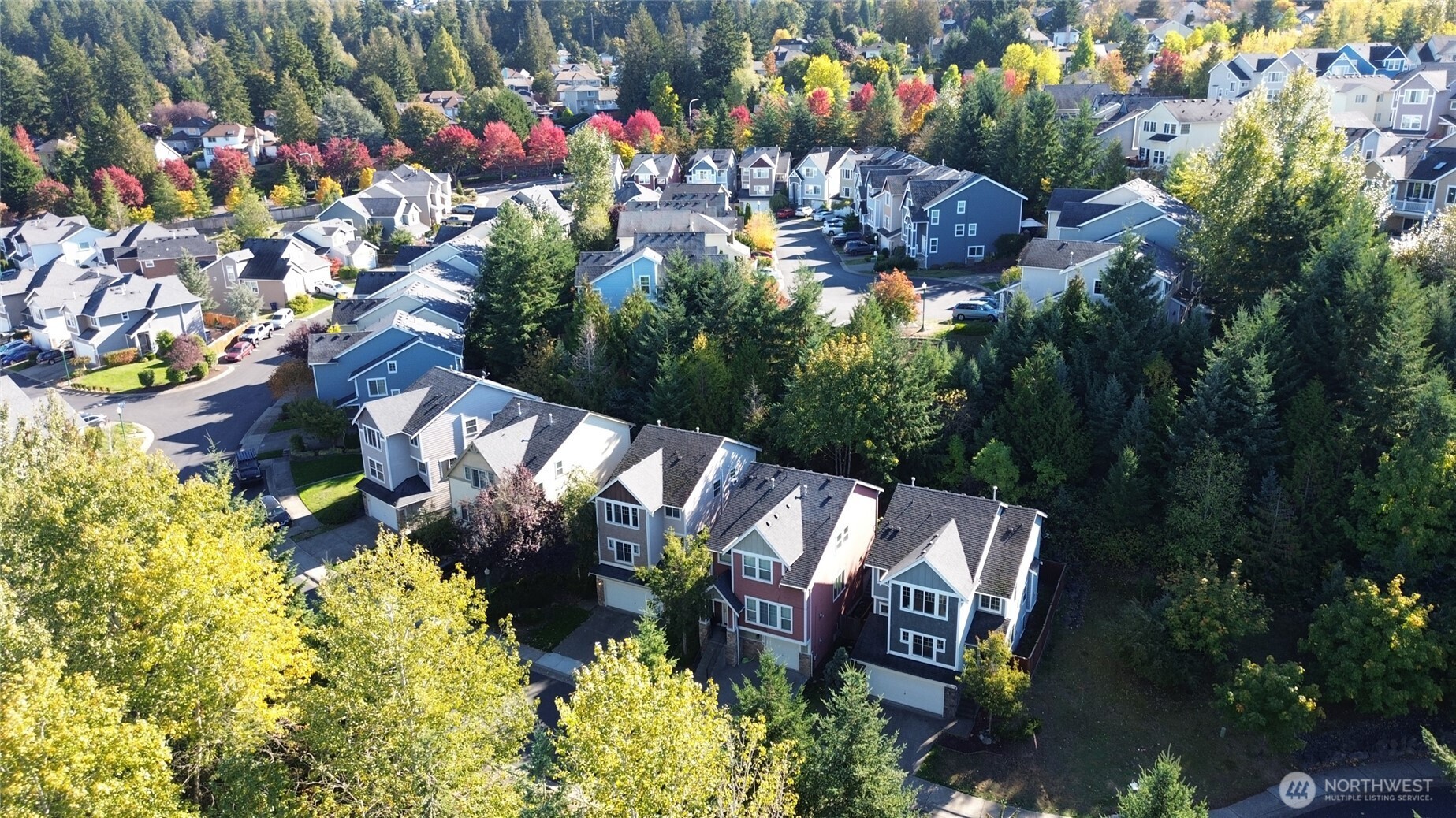 The home is the second one of the bottom (from right to left). There is the two car garage and park two more cars in the driveway and guest parking 3 lots away.