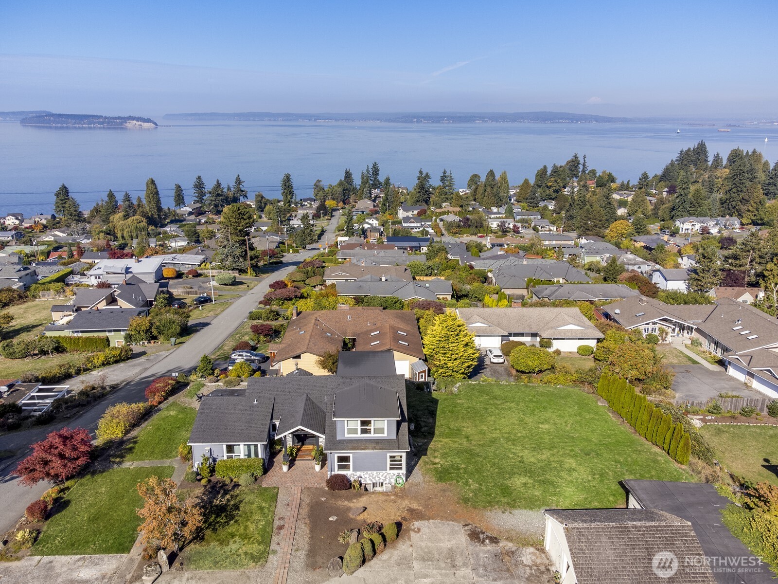 Looking north over the property