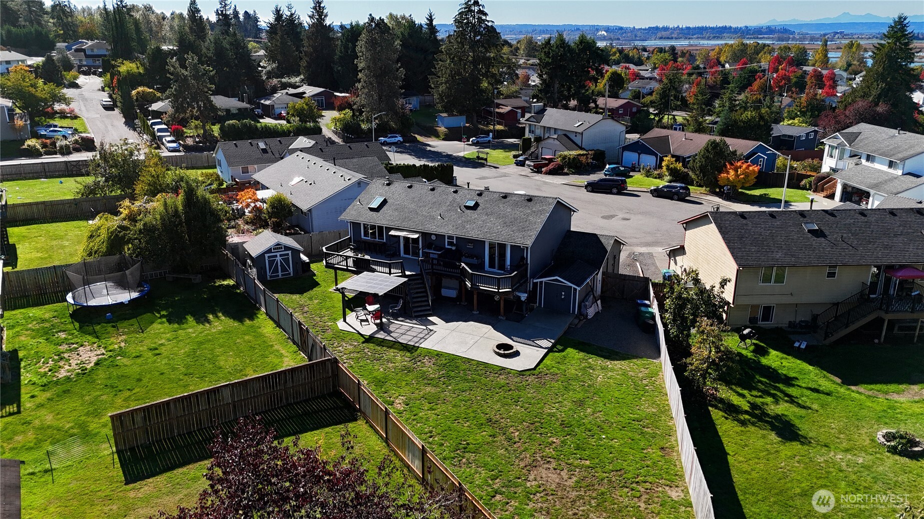 Two Garden Sheds, Stamped Concrete Patio, Fire Pit, & Gazebo... Two Garden Sheds, Stamped Concrete Patio, Fire Pit, & Gazebo...