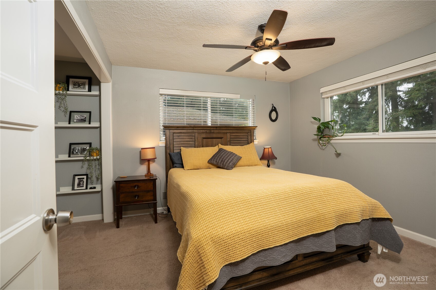 Main floor Primary bedroom boasts full bath en-suite plus walk-in closet…