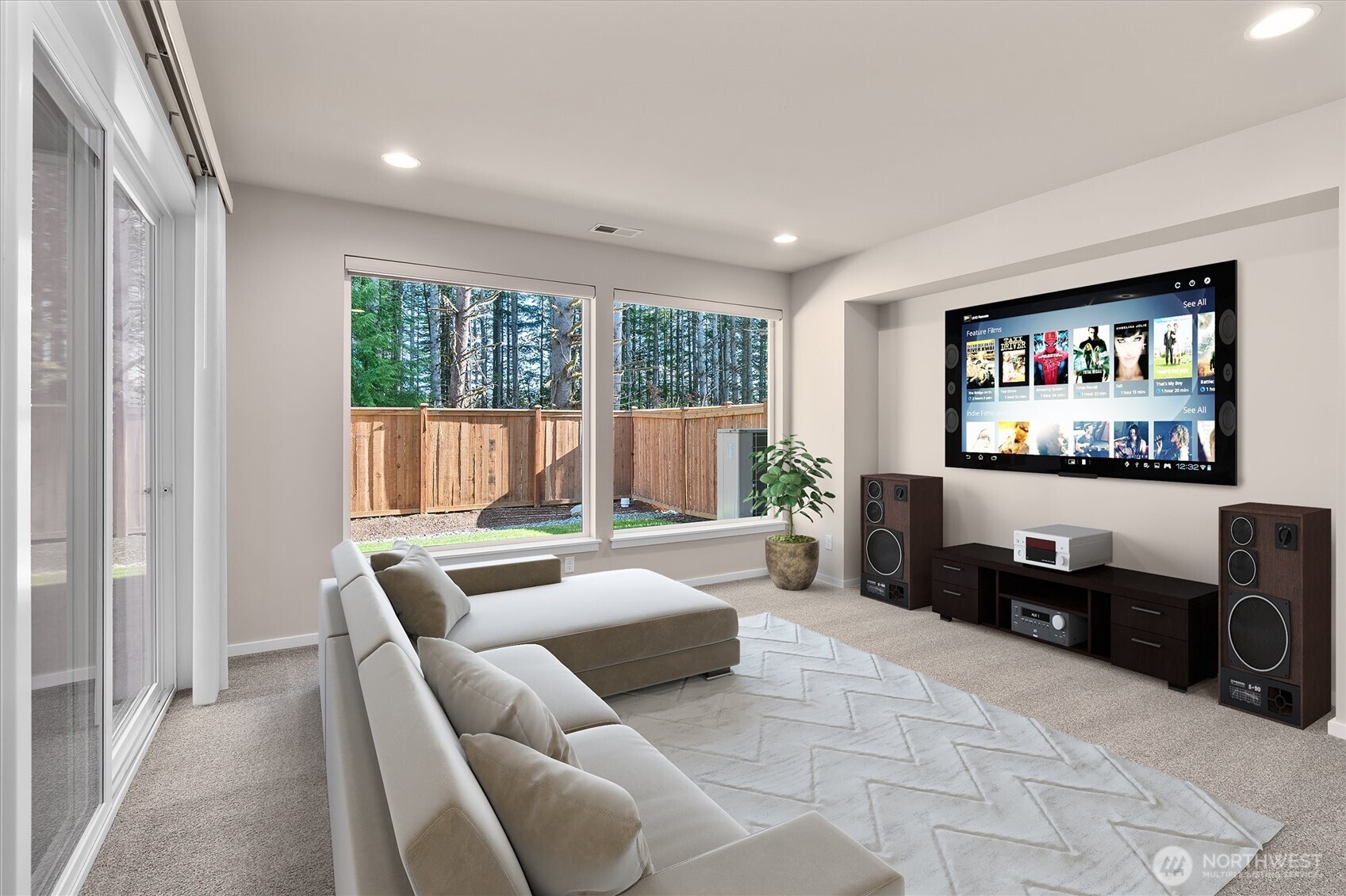 Rec room on lower level. Separate entry. virtually staged