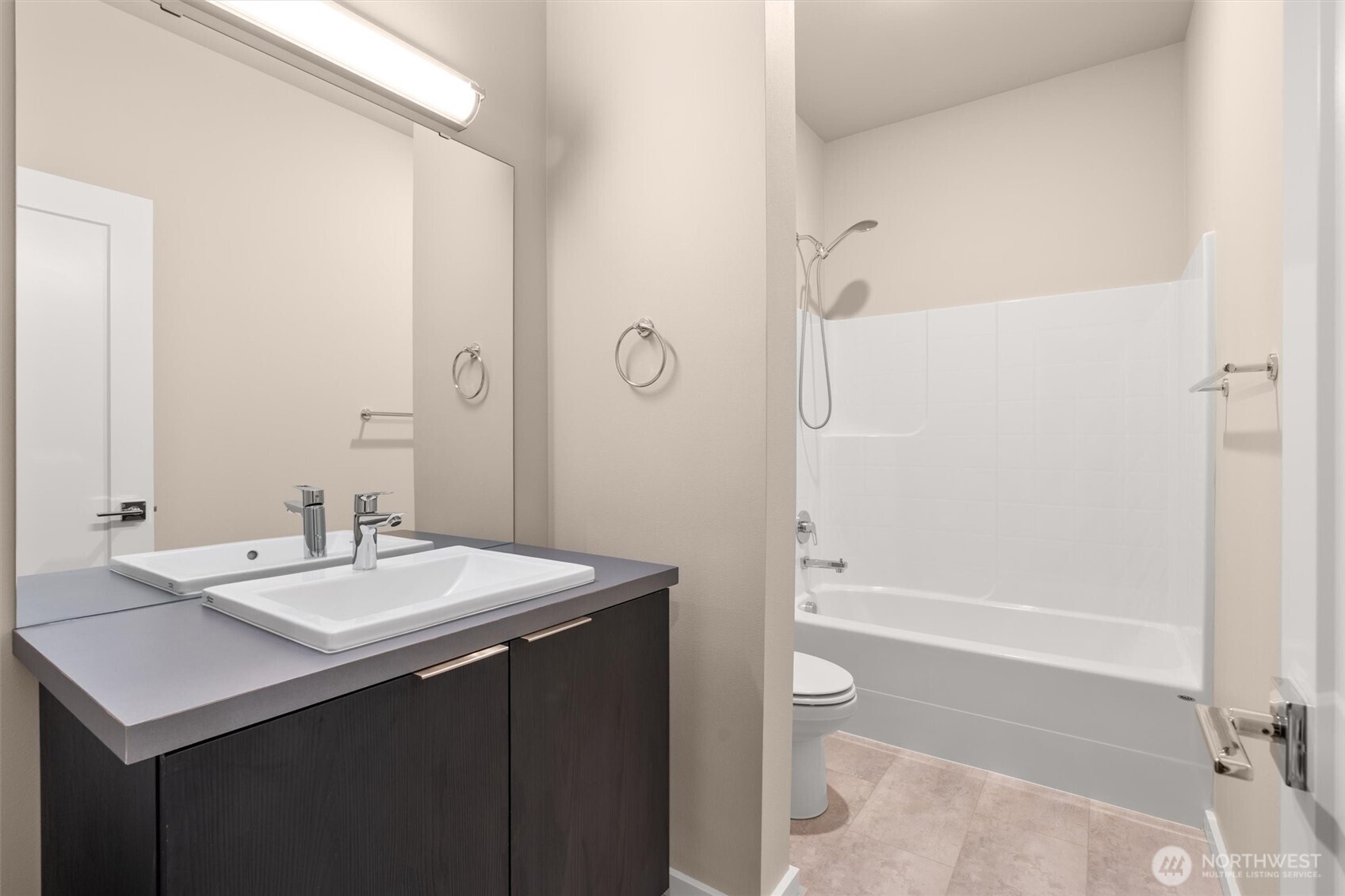 Storage area on lower level.