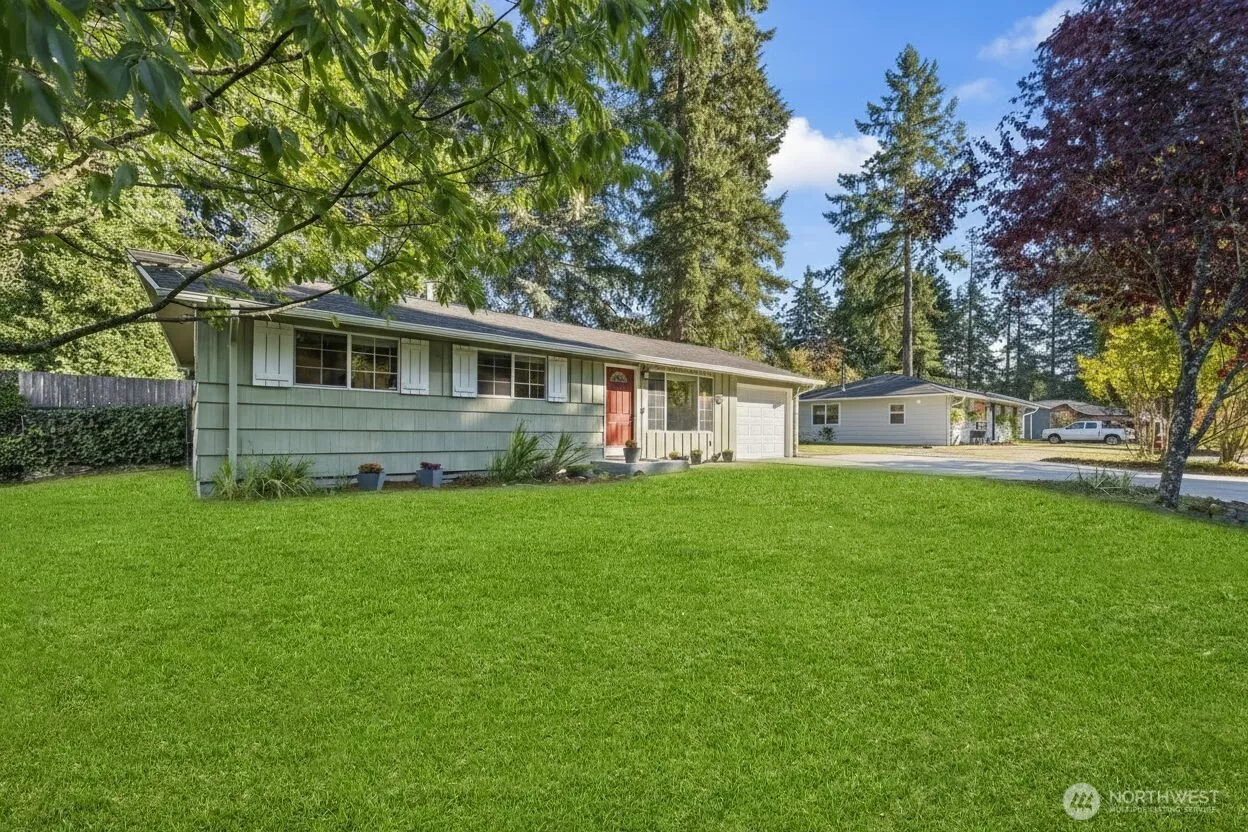 Rambler with one car garage and oversized driveway-park multiple cars, boat or RV.