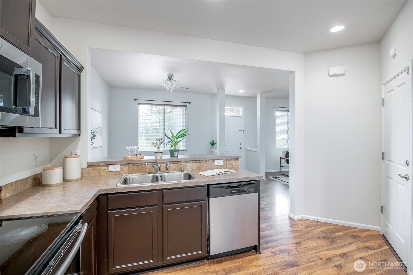 Kitchen View To Dining Room