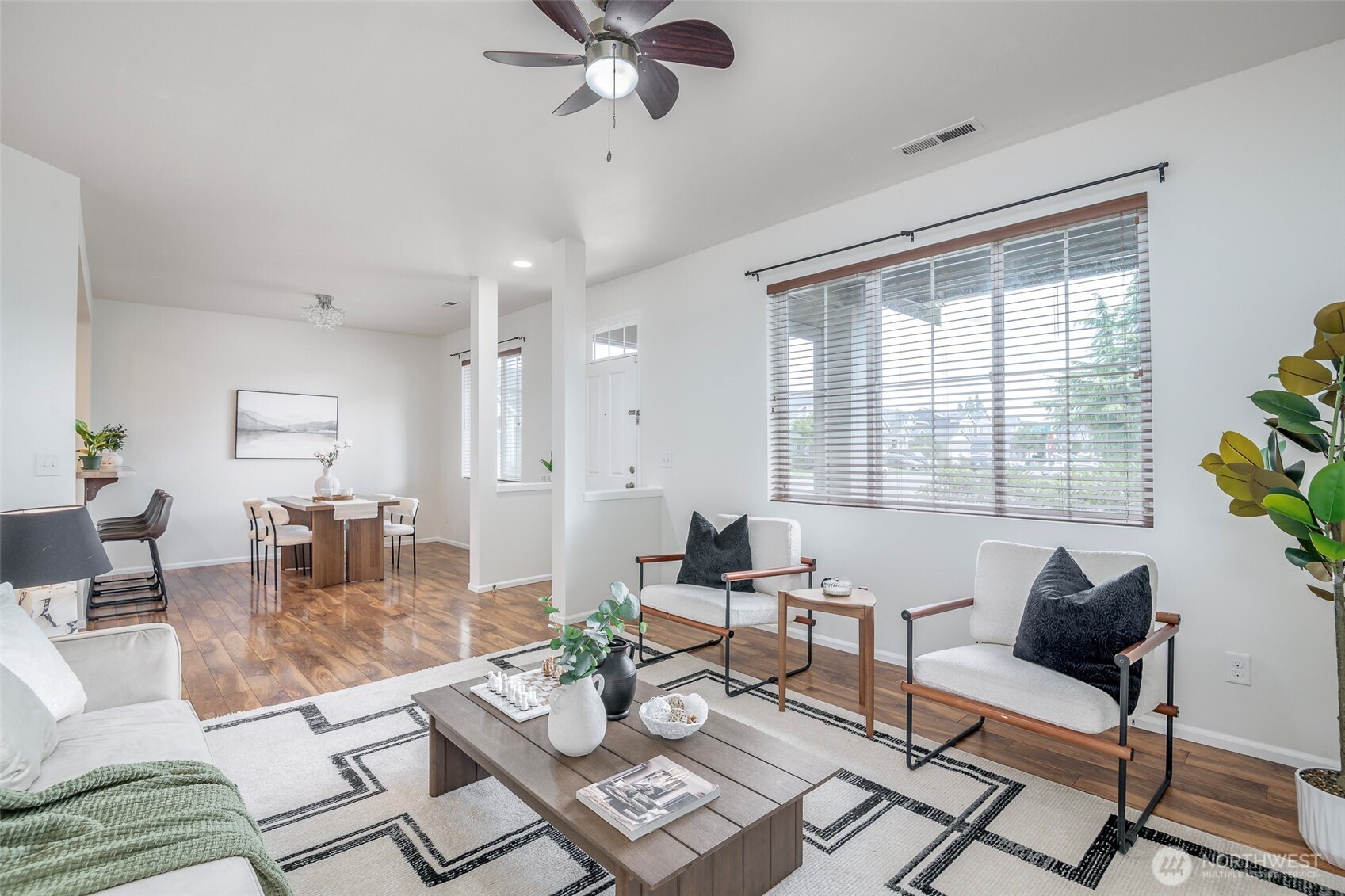 Living Room Looking To Dining Room