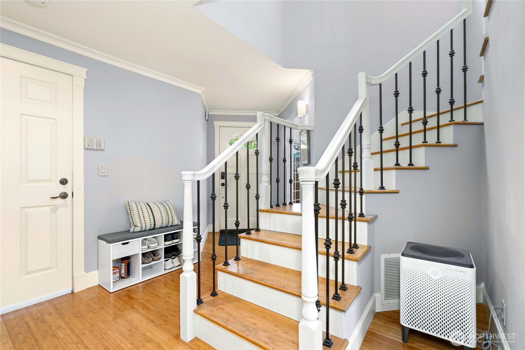 Lets take a look upstairs and the three bedrooms