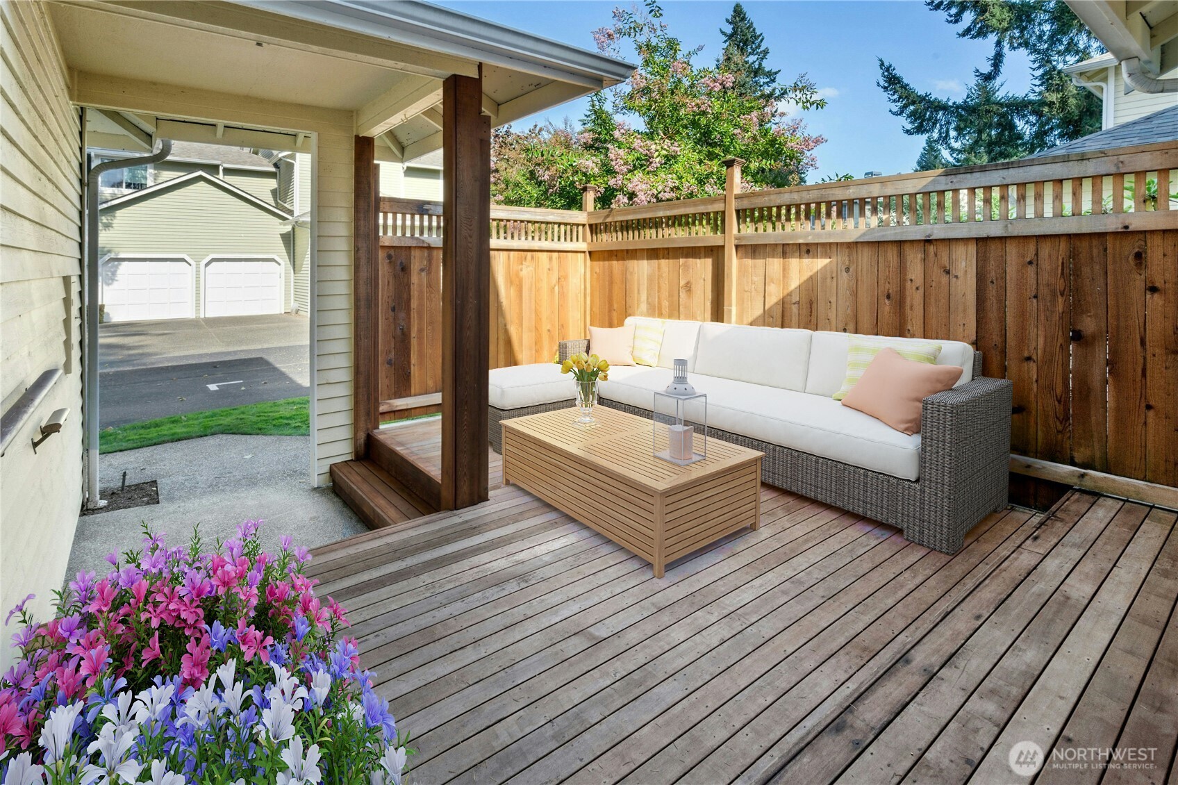 ...with spacious Front Deck