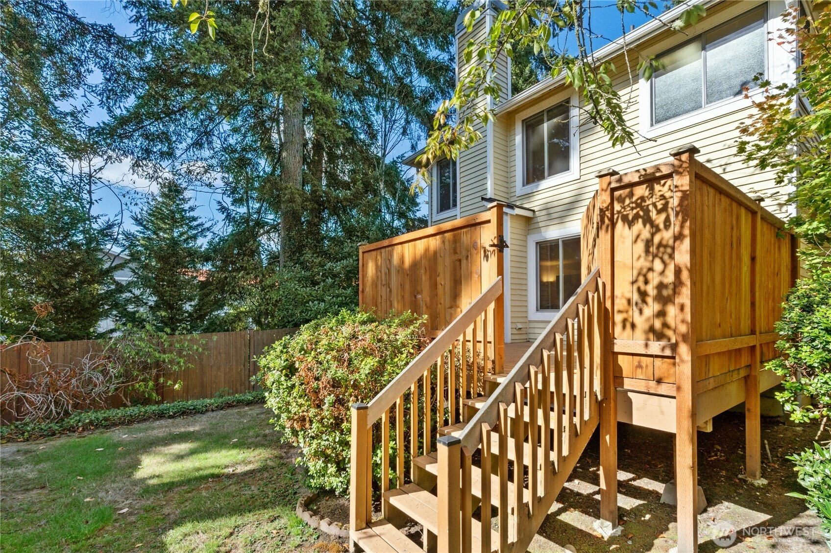 ...with convenient stairs