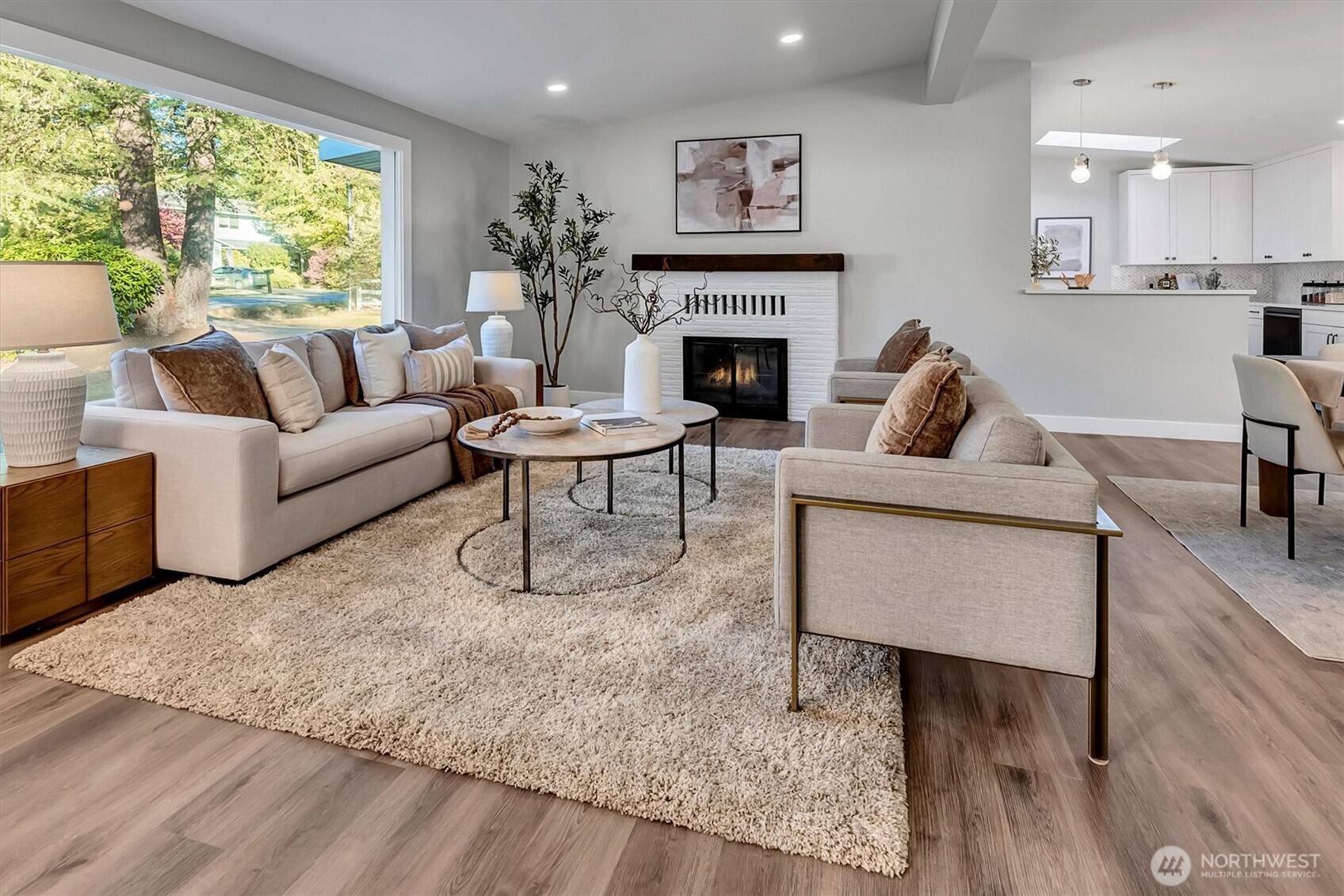 Natural lighting with very large windows