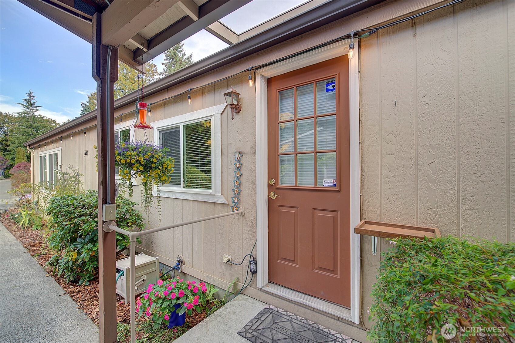 Side entrance to carport