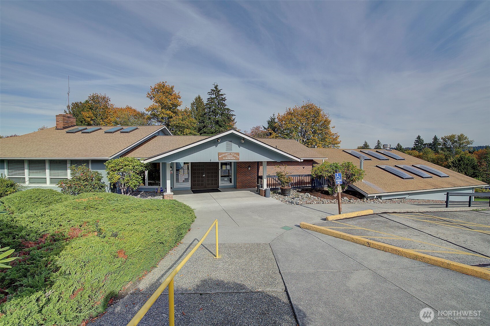 Woodcrest Estates Clubhouse: HOA includes indoor pool, rec facility, meetups, book club/library, kitchen, sauna, hot tub, game rooms,  paved trails, monthly newsletter, RV/boat parking, reserve Clubhouse for private events