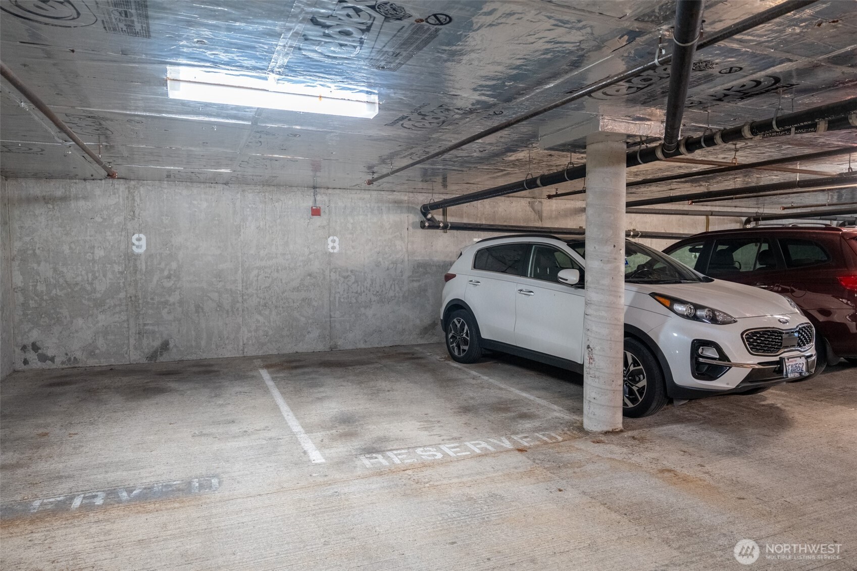 Secured garage parking