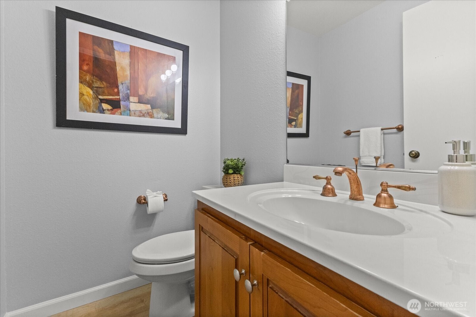 Half bath on the main level