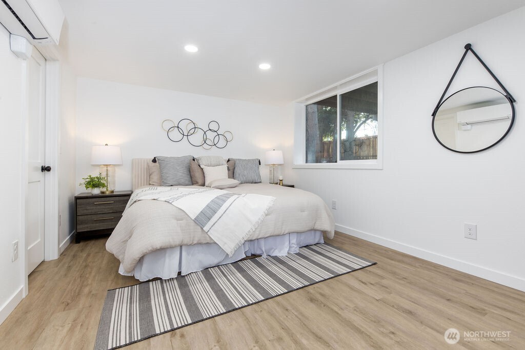 LARGE primary bedroom on lower level