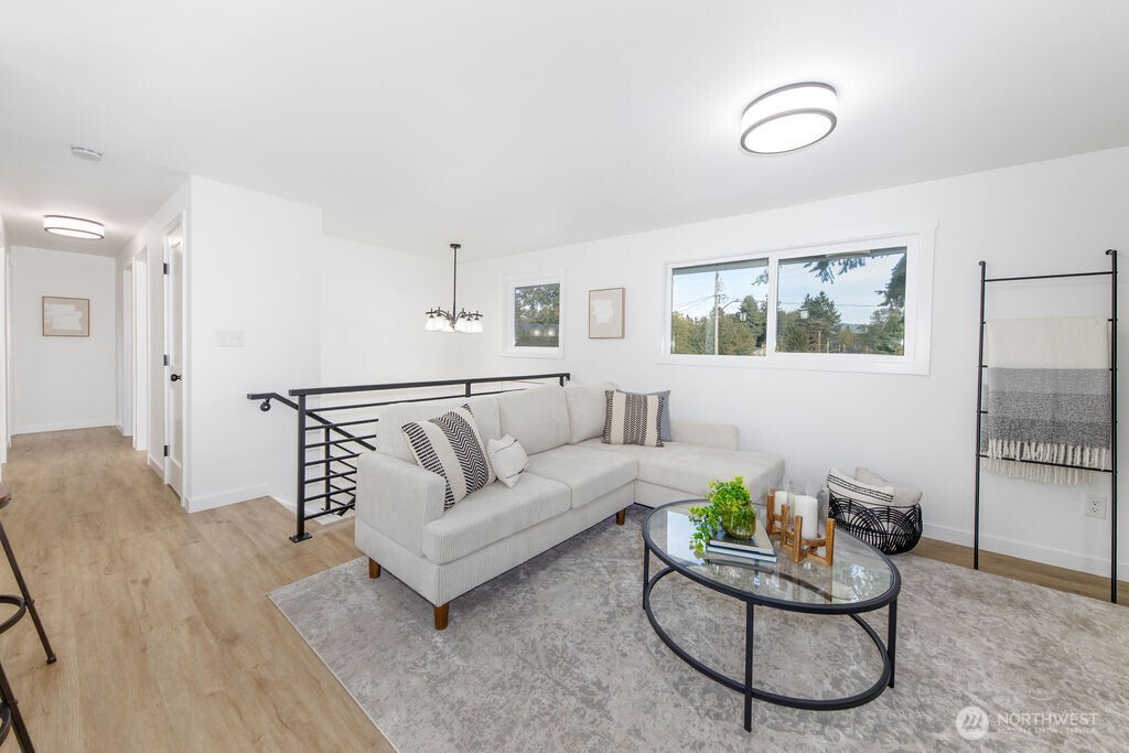 Completely remodeled with all new interior. Open layout with easy flowing dining and spacious living room.