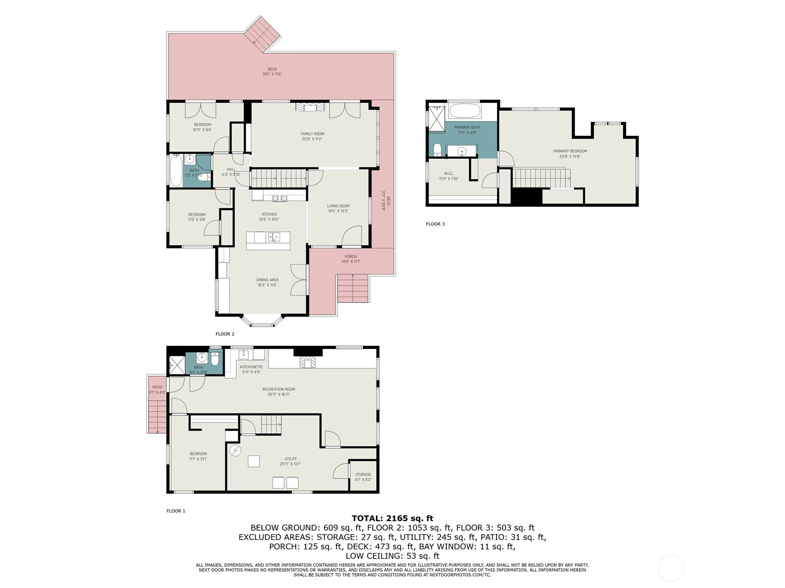 Floor Plans of the Main House