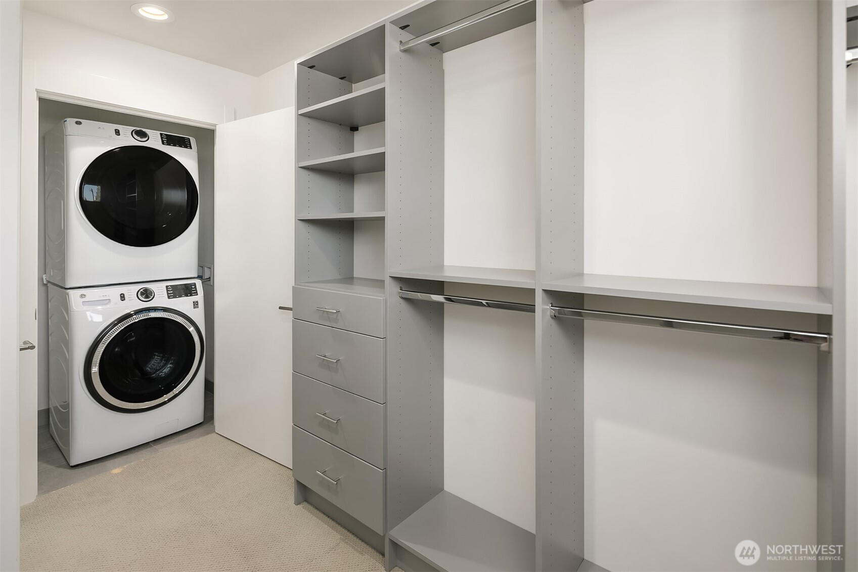 Primary bedroom with W/D!