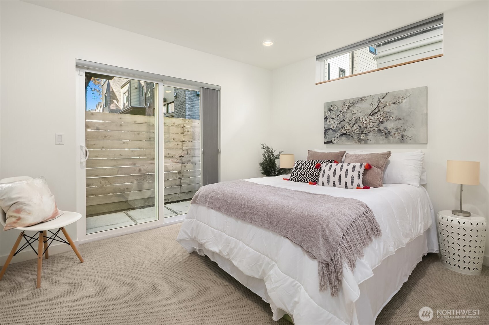 1 of 2 lower bedrooms. This one features very large closet.