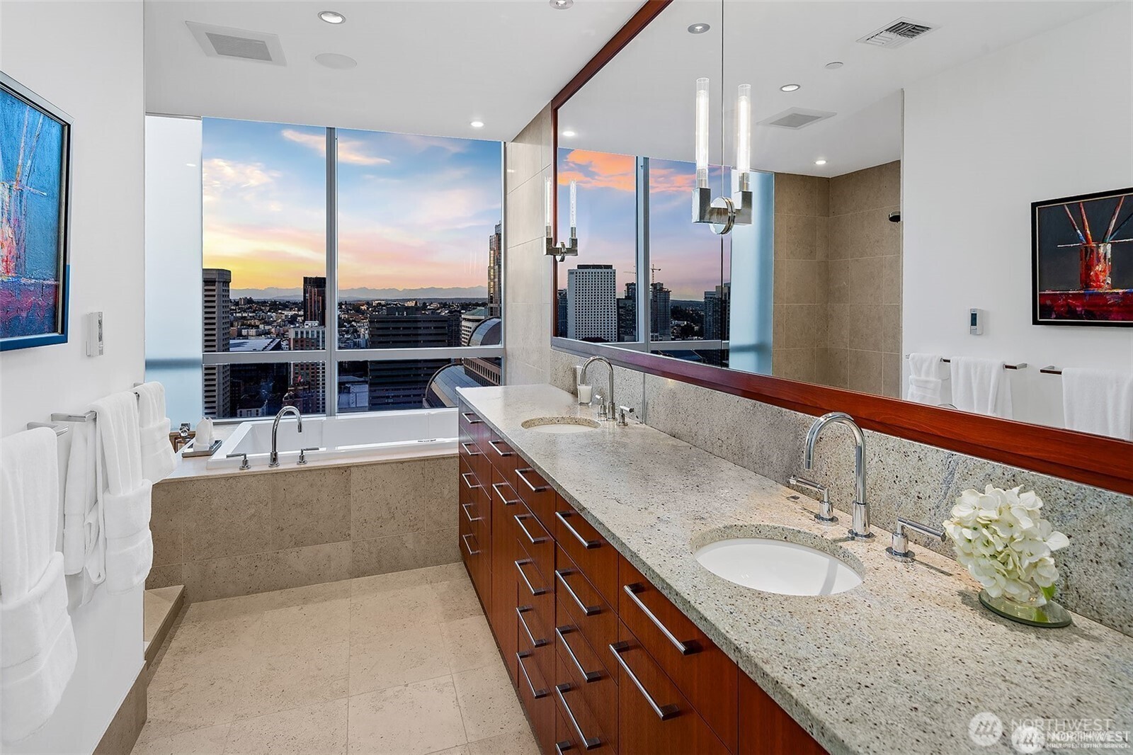 dreamy views from private roof deck