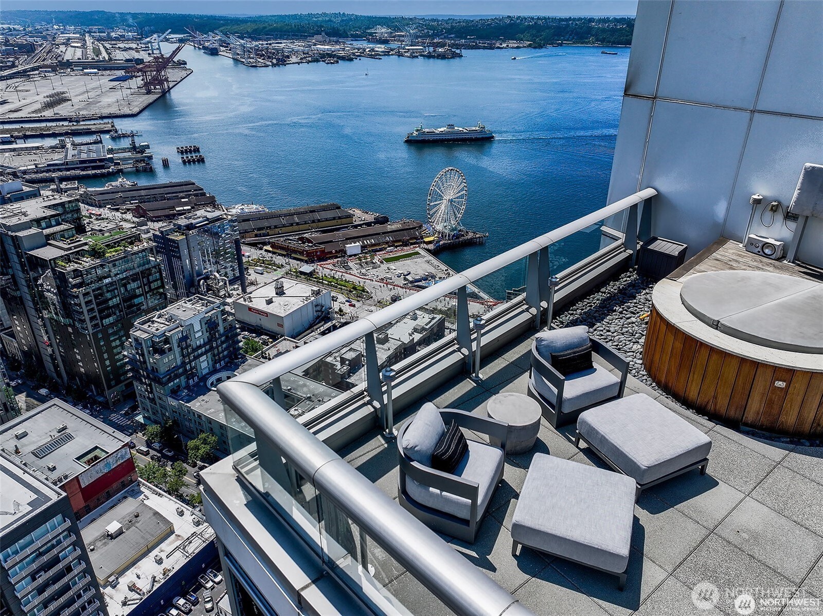 watch the stadium fireworks from your hot tub