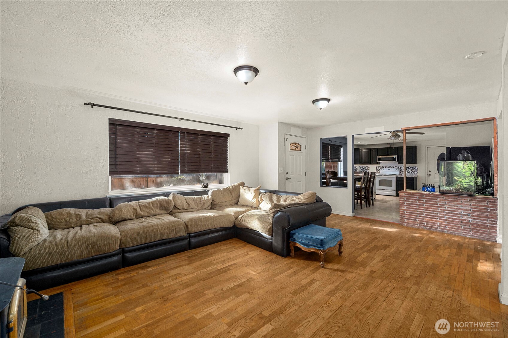 living room looking toward kitchen