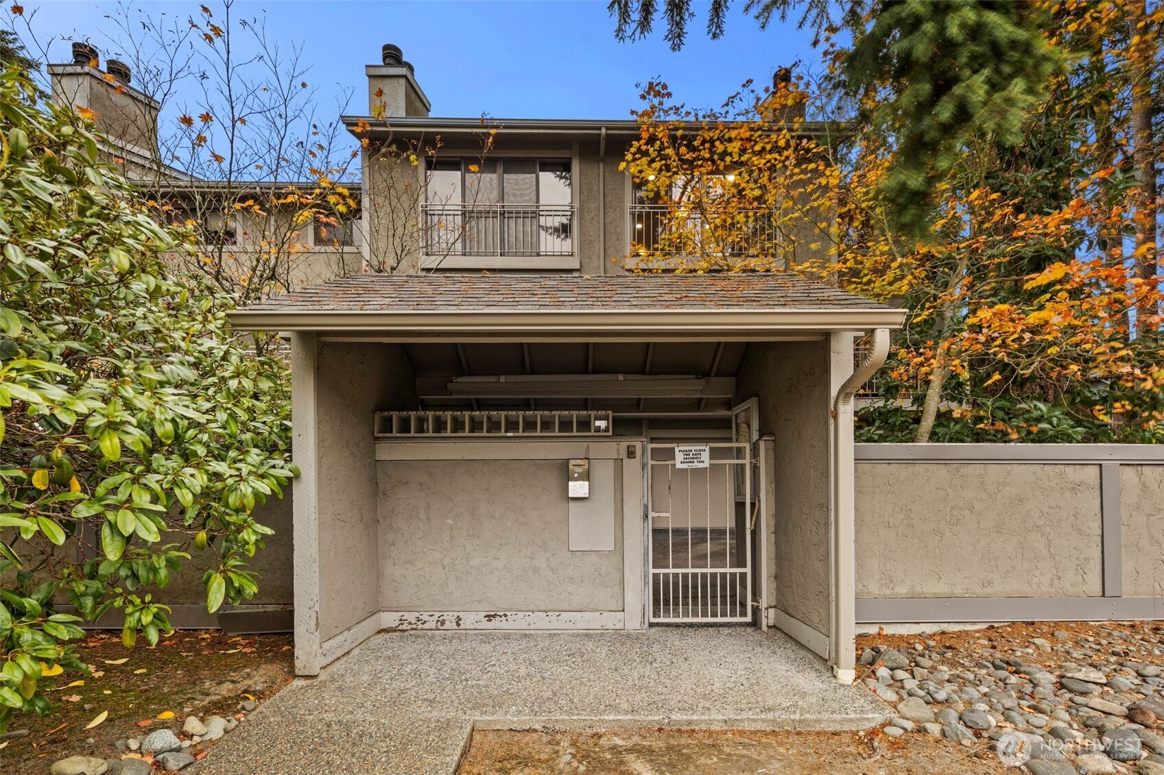 Features spacious two car garage parking.