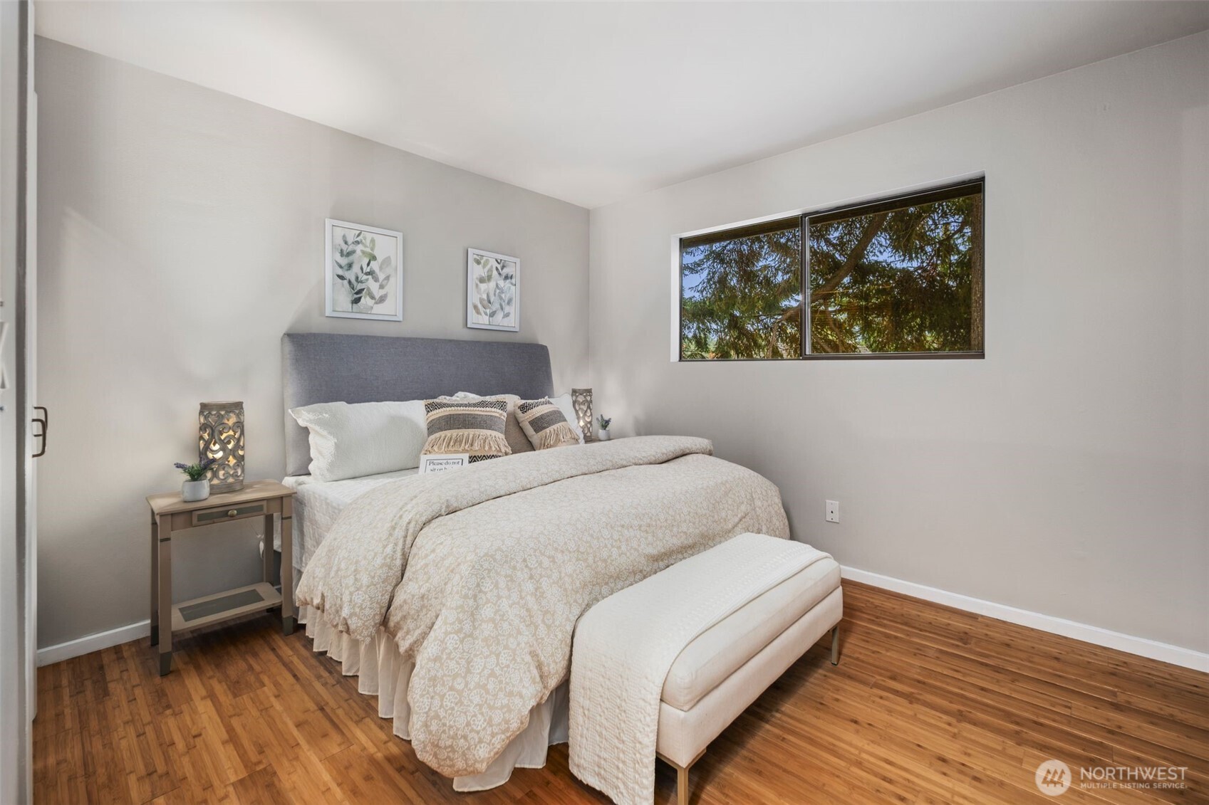 First of three spacious bedrooms.