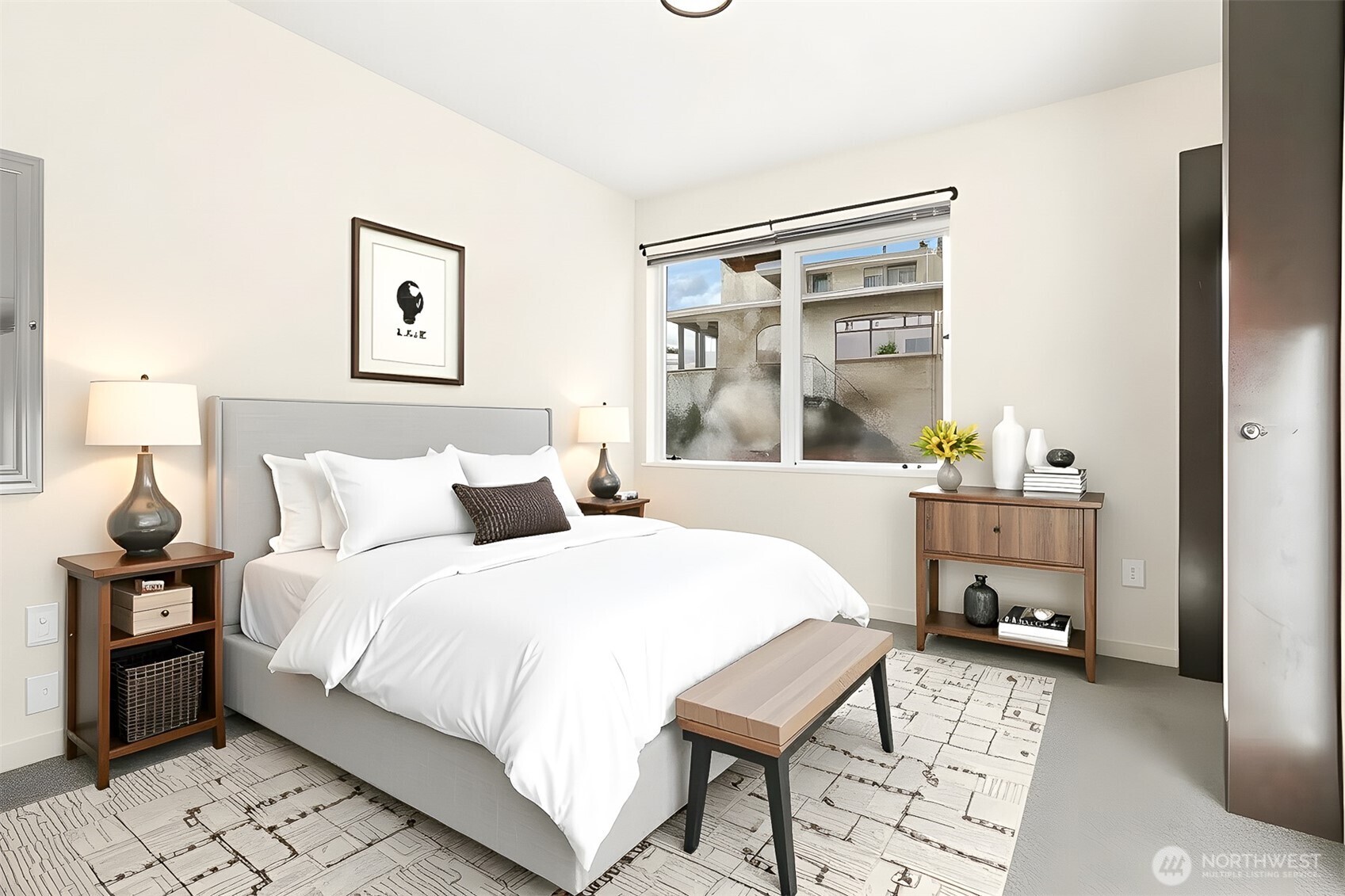 2nd guest bedroom virtually staged